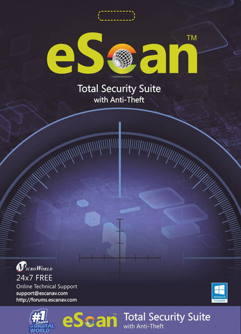 eScan Total Security Suite with Cloud Security  - 5 user/ 1 year