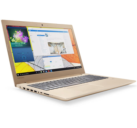 Lenovo IdeaPad 520 15.6" IPS FullHD Antiglare i7-7500U up to 3.5GHz, GF 940MX 4GB, 8GB DDR4, 1TB HDD, DVD, Backlit KBD, Fingerprint Reader, HDMI, Gigabit, WiFi, BT, HD cam, Golden