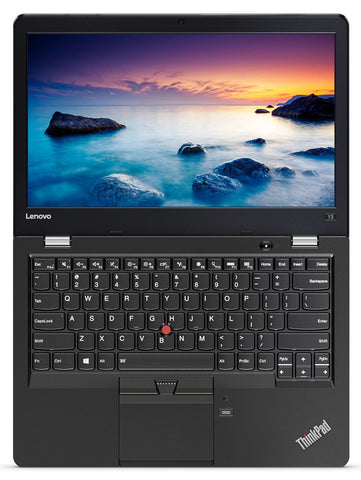 Notebook Lenovo ThinkPad 13 Black,Intel Core i5-7200U(2.5GHz up to 3.1GHz,3MB),8GB DDR4,256GB SSD,13.3” FHD(1920x1080)AG IPS,Int,Wireless 2x2 AC,BT,FPR,1Gb Ethernet,USB-C ,Camera,HDMI,4 in 1 CR,OneLink+,3cell,Win 10 Pro 64bit,3 Years