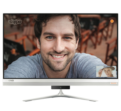 Lenovo IdeaCentre AIO 520s 23" IPS FullHD i3-7100U 2.4GHz, 8GB DDR4, 256GB SSD 2.5", ext. DVD, WiFi, BT, FullHD cam, Silver, Win 10 + USB keyboard and mouse