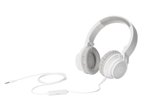 HP H3100 White Wired Headphone