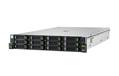 Сървър Fujitsu Primergy RX2520 M4, 1 x Intel Xeon Bronze 3106 processor 8Core 85W 1.70GHz/2133MHz 11MB; 16 GB DDR4-2666 ECC RDIMM; OpenBay 4x3.5-inch hot-plug SAS/SATA; PRAID CP400i RAID Levels 0,1,1E,10,5,50; DVD-RW; 2x450W Redundant Power Supply; 4xGi