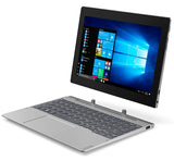 Lenovo Miix D330 4G 10.1" IPS 1280x800 N4000 up to 2.6GHz QuadCore, 4GB RAM, 64GB SSD, 5MP cam + 2MP front, MicroSD, Nano SIM, USB-C, 2 x USB on dock, WiFi, BT 4.0, Mineral Grey, Win 10 Pro + detachable keyboard