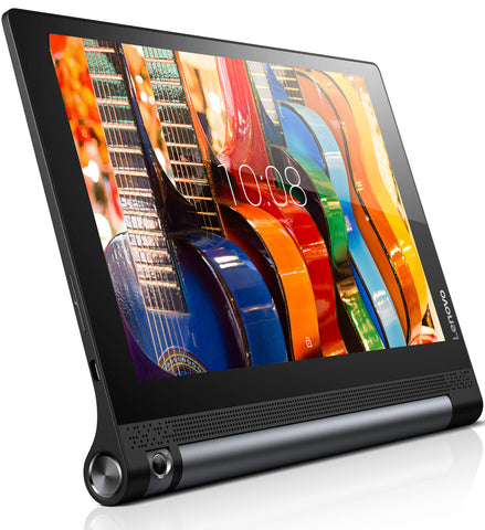 Lenovo Yoga Tablet 3 10 WiFi GPS BT4.0, Qualcomm 1.3GHz QuadCore, 10" IPS 1280x800, 2GB DDR3, 16GB flash, 8MP rotatable cam, MicroSD up to 128GB, MicroUSB, Stereo speakers, 18 hours battery life, Android 5.1 Lolipop, Black