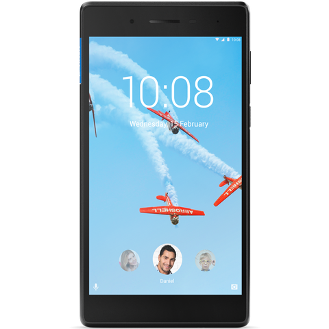 Lenovo TAB 4 7 Voice 4G/3G WiFi GPS BT4.0, 1.1GHz QuadCore, 7" IPS 1024 x 600, 1GB DDR3, 16GB flash, 2MP cam + 2MP front, NanoSIM, MicroSD up to 128GB, MicroUSB, Android 7.0 Nougat, Black