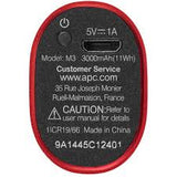 APC Mobile Power Pack, 3000mAh Li-ion cylinder, Red