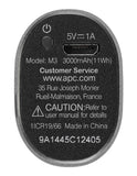APC Mobile Power Pack, 3000mAh Li-ion cylinder, Titanium