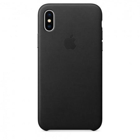 Apple iPhone X Leather Case - Black