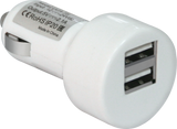 Defender Адаптер за кола UCA-15, 2 x USB, 5V/2A+1А, блистер, бял