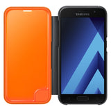 Samsung Galaxy A3 (2017), Neon Flip Cover, Black