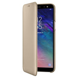 Samsung Galaxy A6 (2018), Flip Wallet Cover, Gold