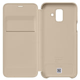 Samsung Galaxy A6 (2018), Flip Wallet Cover, Gold