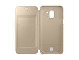 Samsung Galaxy J6 (2018), Flip Wallet Cover, Gold