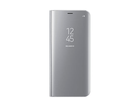 Samsung Galaxy S8 +, Clear View Standing Cover, Silver