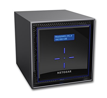 Сторидж Netgear ReadyNAS 424 (4 BAY DISKLESS), DC Atom C3338, 2GB RAM, 2 x Gigabit ports, 3 x USB, 1 x eSATA
