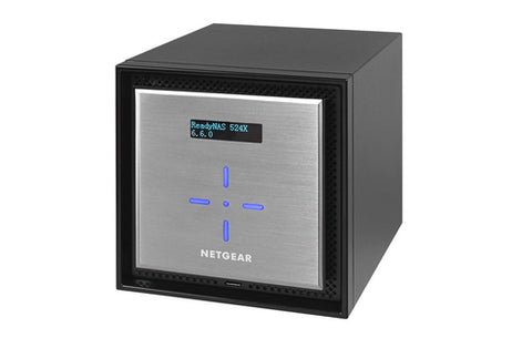 Сторидж Netgear ReadyNAS 524 (4 BAY DISKLESS), DC Pentium 2.2GHz, 4GB RAM, 1 x Gigabit ports, 1 x 10GBase-T, 3 x USB 3.0, 1 x eSATA