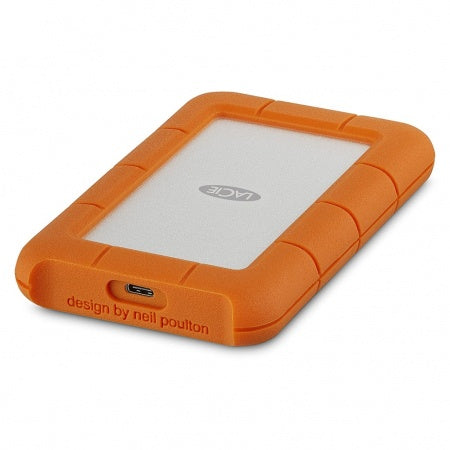 Lacie 4TB Rugged USB-C - Silver/Orange
