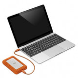 Lacie 4TB Rugged USB-C - Silver/Orange