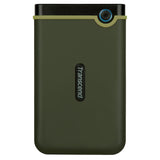 Твърд  диск Transcend 1TB StoreJet 25M3G USB 3.1, 2.5" Rubber Case, Anti-Shock, Military Green (Slim)