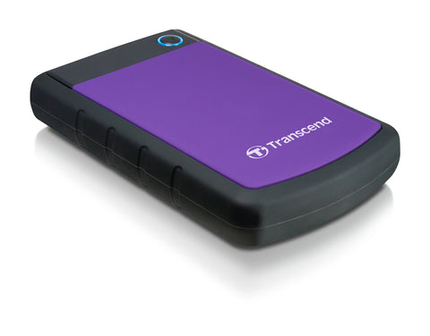 Твърд  диск Transcend 2TB StoreJet 25H3 USB 3.0 2.5" Rubber Case, Anti-Shock, Purple