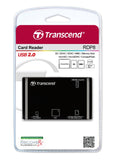 Четец за флаш карта Transcend All-in-1 Multi Memory Card Reader, USB 2.0 for CF, SD/SDHC, MMC, MMCplus, RS-MMC, MMCmobile and MMCmicro, microSD/microSDHC and Memory Stick series cards, Black