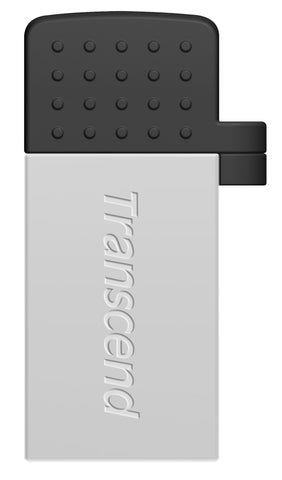 Флаш памет Transcend 16GB JetFlash 380 USB On-The-Go for ANDROID, Silver Plating