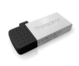 Флаш памет Transcend 16GB JetFlash 380 USB On-The-Go for ANDROID, Silver Plating