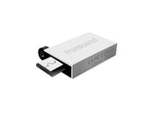 Флаш памет Transcend 16GB JetFlash 380 USB On-The-Go for ANDROID, Silver Plating