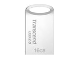 Флаш памет Transcend  16GB JetFlash 510, Silver Plating USB 2.0