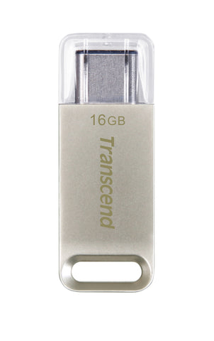 Флаш памет Transcend 16GB JetFlash 850 USB 3.1 Type-C  On-The-Go for ANDROID, Silver