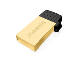 Флаш памет Transcend 32GB JetFlash 380 USB On-The-Go for ANDROID, Gold Plating