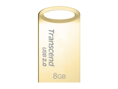 Флаш памет Transcend  8GB JetFlash 510, Gold Plating USB 2.0