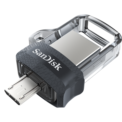 Флаш памет SanDisk Ultra OTG for Android Dual USB Drive M3.0 64GB, USB 3.0/micro-USB Interface, read speed: up to 150 MB/s