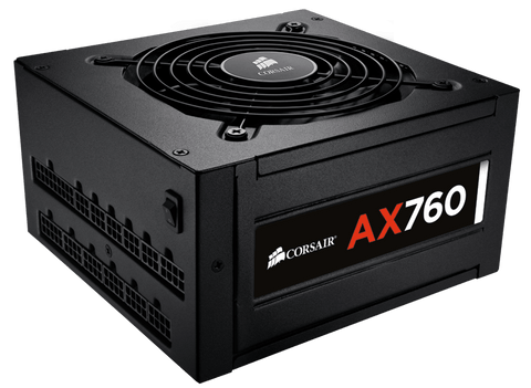 Захранване Corsair Professional Series AX, 80+ Platinum, AX760 ATX, EPS12V, Fully Modular PSU, EU Version (7 years warranty)