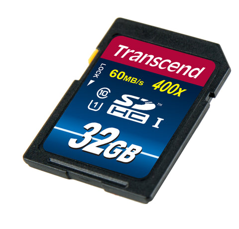 Памет Transcend 32GB SDHC Class10 UHS-I, read: up to 60MBs, 400x