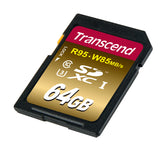 Памет Transcend 64GB SDHC UHS-I U3X, read-write: up to 95MBs, 85MB/s
