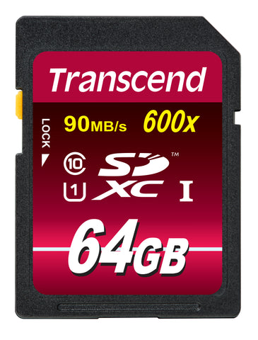 Памет Transcend  64GB SDXC Class10 UHS-I Card,90MB/s 600x (Ultimate)