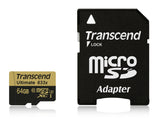 Памет Transcend 64GB MicroSDXC/SDHC Class 10 UHS-I U3 633x (Ultimate)with adapter, read: up to 95MB/s 633x