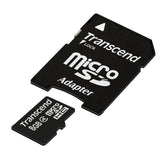 Памет Transcend 8GB microSDHC CARD Class 4(SD 2.0) with adapter, read-write: min 4MBs, 4MBs