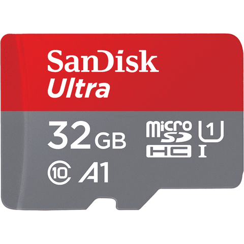Памет SanDisk Ultra 32GB Micro SDHC UHS-I Card with Adapter, read up to 98MB/s