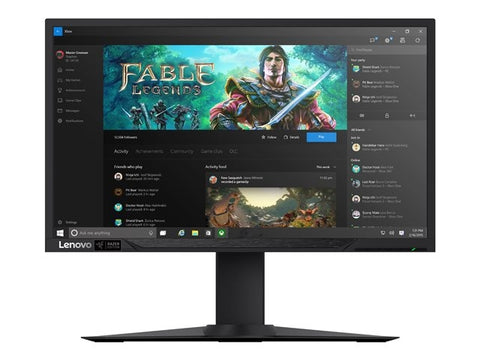 Lenovo Y27g 27" FullHD(1080p) VA Curved Gaming Monitor 16:9 4ms, NVIDIA G-SYNC technolog, 300cd/m2, HDMI, DP, HDMI, Display Port, Black