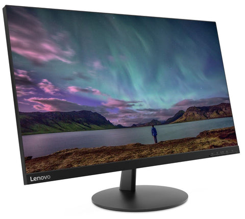 Lenovo L27i-28 27” FullHD IPS (1920 x 1080) Gaming Monitor, 178/178, 4ms, 250cd/m2, 3M:1, 75Hz, VGA, HDMI, AMD FreeSync, Anti-Glare, TÜV Low Blue Light, VESA 100 x 100mm, Kensington Lock, Epeat GOLD, Raven Black (3 years warranty)