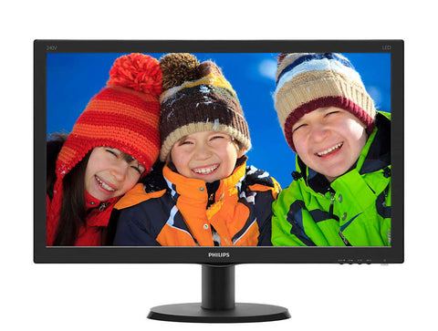 Philips 23.8" IPS-ADS LCD W-LED 1920x1080 FullHD 16:9 5ms 250cd/m2 10 000 000:1 VGA, DVI, HDMI, Piano Black