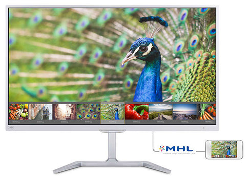 Philips 23.6" PLS W-LED monitor 1920x1080 FullHD 16:9 5ms 250cd/m2 20 000 000:1 VGA, DVI, HDMI, White