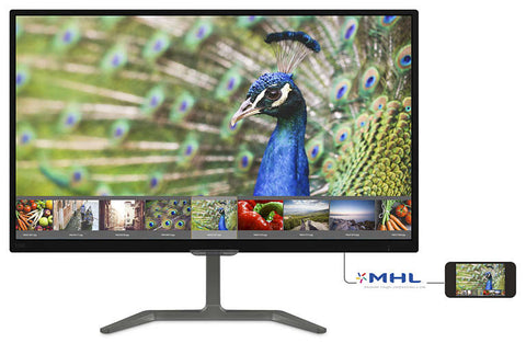 Philips 27" IPS W-LED monitor 1920 x 1080 5ms (GtG) 250cd2 20M:1 DVI/VGA/HDMI/Speakers FlickrFree