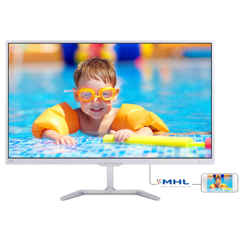 Philips 27" PLS LCD W-LED monitor 1920 x 1080 5ms (GtG) 250cd2 20M:1 DVI/VGA/MHL