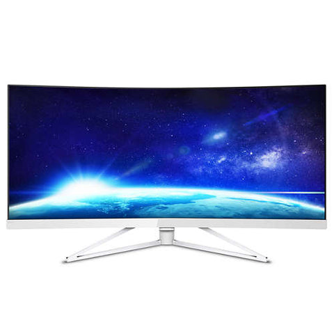 Philips 34" Ultrawide WQHD (3440 x 1440) Curved monitor, 4ms, 300 cd/m2, 2 x HDMI, DP, 4 x USB3.0, Speakers 2 x 5W