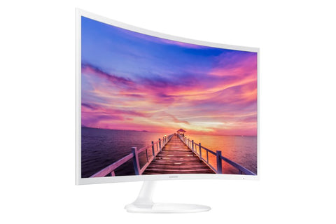 Monitor Samsung C32F391F Curved 31.5" LED, Full HD (1920x1080), Brightness: 250cd/m2, Contrast: 3000:1, Response time: 4ms, Viewing Angle: 178°/178° , HDMI, DP,  Glossy White