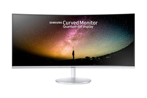 Monitor Samsung C34F791W Curved 34" LED, WQHD (3440x1440) 100Hz, Brightness: 300cd/m2, Contrast: 3000:1, Response time: 4ms, Viewing Angle: 178°/178° , 2xHDMI, DP, USB, Stereo Speakers, Glossy White