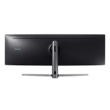 Monitor Samsung C49HG90D Curved 48.9" LED, Ultra HD (3840x1080) 144Hz, Brightness: 350cd/m2, Contrast: 3000:1, Response time: 1ms, Viewing Angle: 178°/178° , 2xHDMI, DP, Headphone jack, Black (Matt)